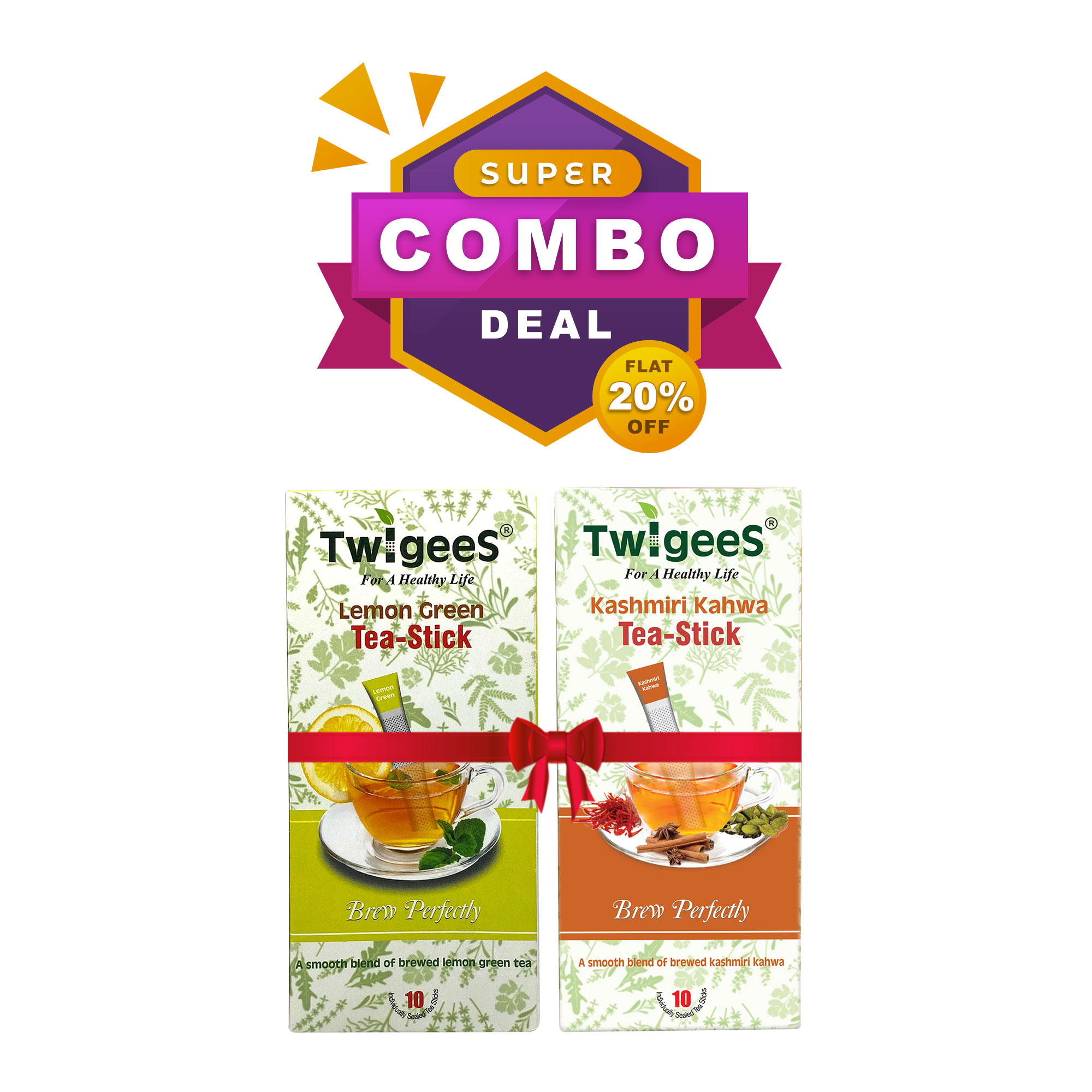 SUPER COMBO | LEMON GREEN & KASHMIRI KAHWA