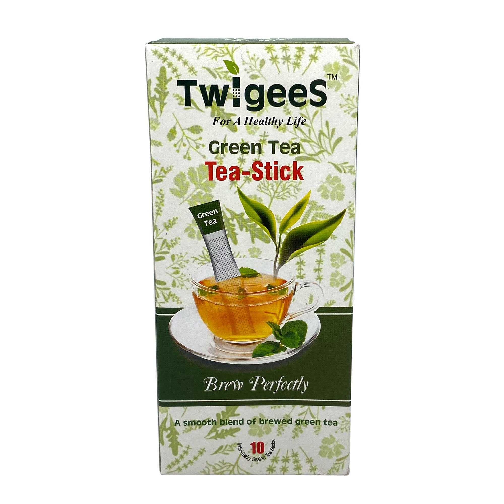 TWIGEES GREEN TEA -10 TEA STICKS