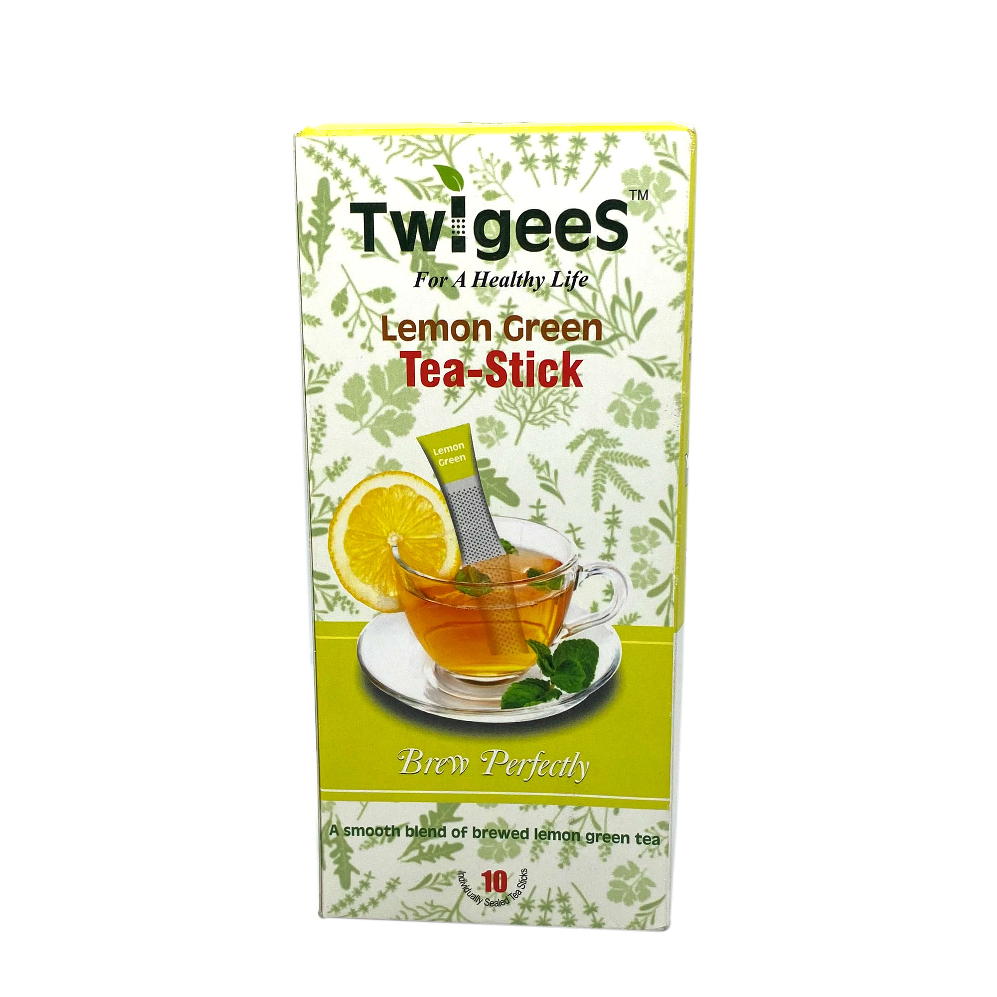 TWIGEES LEMON GREEN TEA -10 TEA STICKS