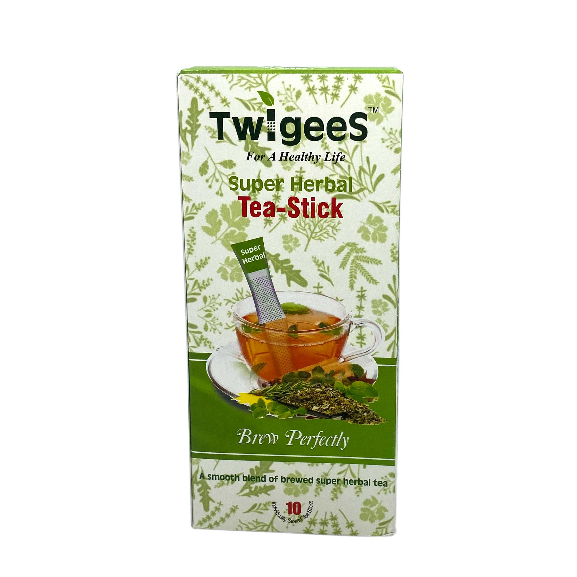 TWIGEES SUPER HERBAL TEA -10 TEA STICKS