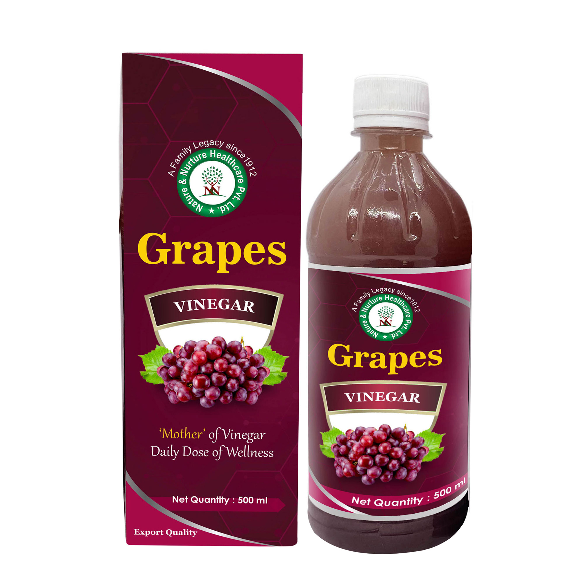 Nature & Nurture Grapes Vinegar 500 ML