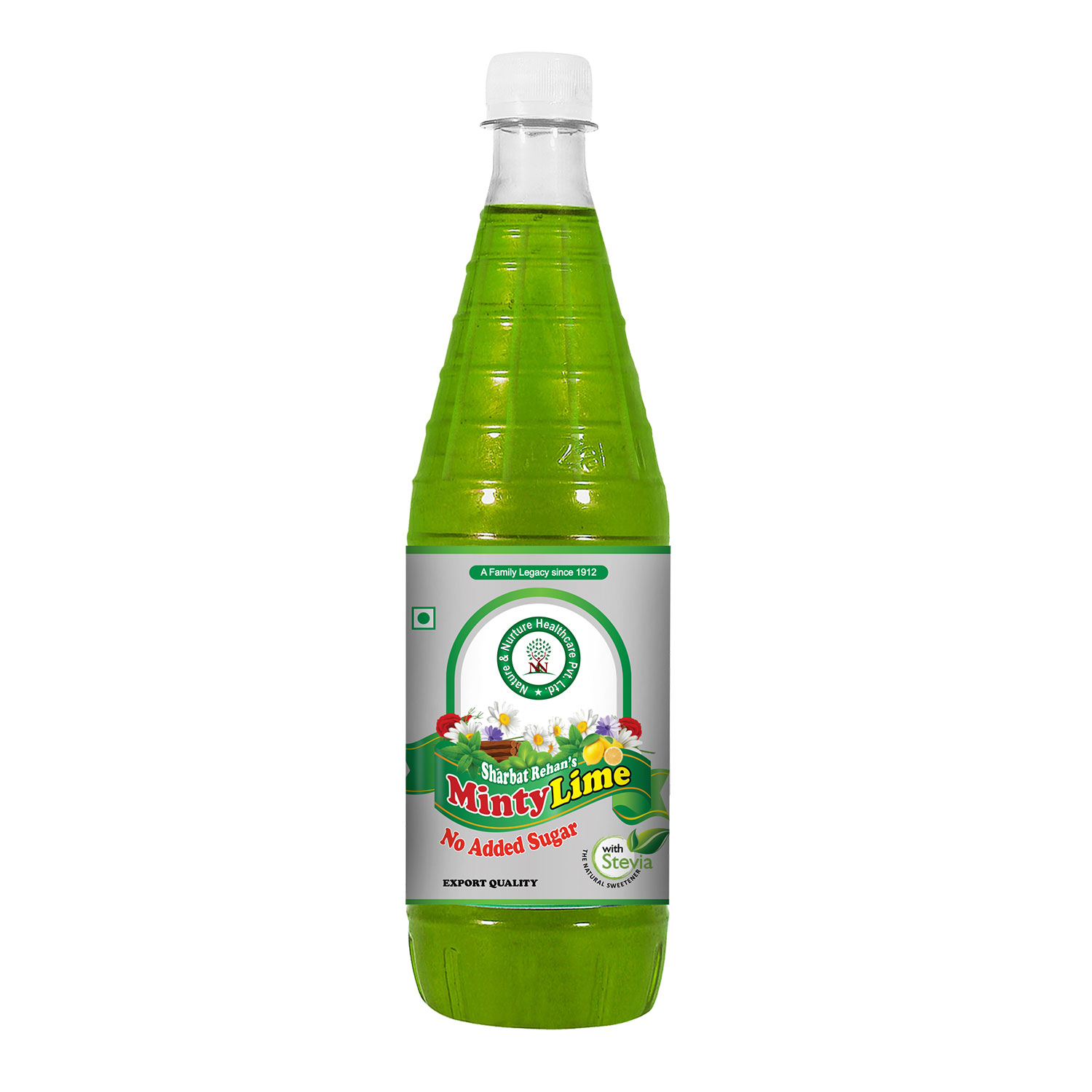 MINTY LIME NO ADDED SUGAR -750 ML
