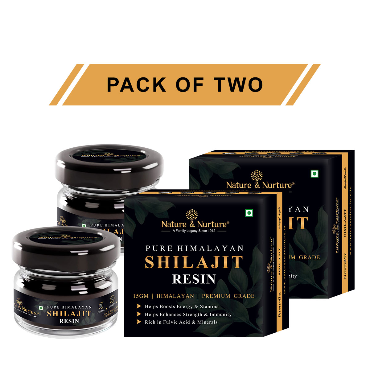 PURE HIMALAYAN SHILAJIT RESIN -30 GM (PACK OF 2)